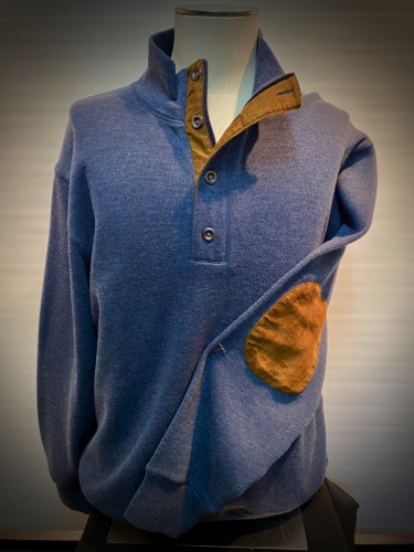 81439-3 Navy
Classic Quarter Zip Pullover
w/ Faux Suede Trim & Patch 81439-3 Navy
Classic Quarter Zip Pullover
w/ Faux Suede Trim & Patch