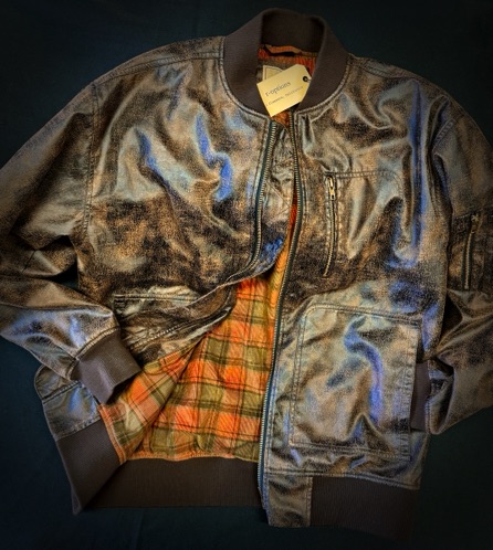 NEW !! 92590-7 Brown
Faux Leather/ Corduroy Lined Jacket