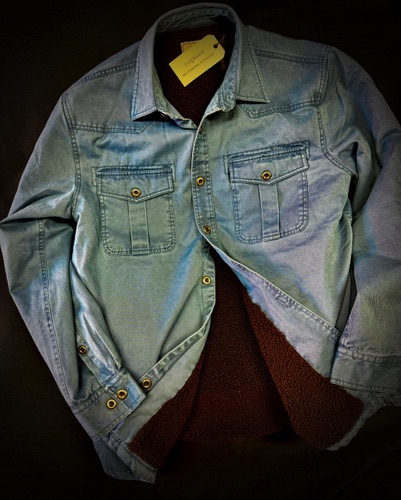 92549-3 Washed Indigo
New ! Sherpa Lined Pigment Twill Jkt 
Super Soft Exterior and Interior