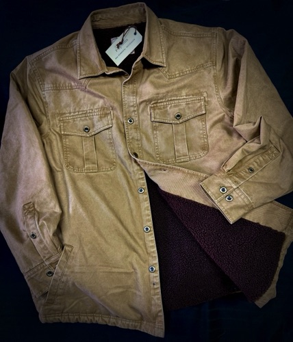 92549-8 Washed Work Brown
New ! Sherpa lined Pigment Twill Jkt
Super Soft Exterior and Interior